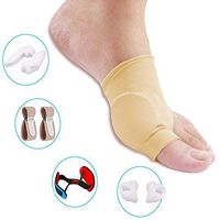 Bunion Corrector and Bunion Care Kit for Tailors Bunion, Hallux Valgus, Big Toe Joint, Hammer Toe, Toe Separators Spacers Straighteners Splint ,Toe Straightener, Broken Toe Wraps (Beige)