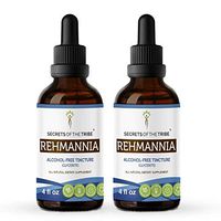 Rehmannia Tincture Alcohol-Free Extract, Organic Rehmannia (Rehmania Glutinosa) Dried Root Tincture Supplement (2x4 FL OZ)