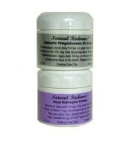 Natural Radiance Estro Pack (Bioidentical) = Two 2 oz. Jars - One Progesterone & One Real Estrogen/Estriol Creme - 2 Menopause Products in One Package | Made in The USA