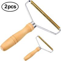 2 Pieces Portable Lint Remover Clothes Fuzz Shaver Manual Fabric Remover Reusable Double Sided Fuzz Shaver for Removing Lint Dust in Clothes and Furniture