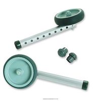 Package Of 2 Fixed Wheels with Rear Glide Tips - 5" Wheels