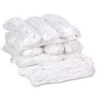 Boardwalk 220RCT Premium Cut-End Wet Mop Heads Rayon 20oz White 12/Carton
