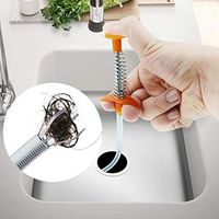 Drain Snake, Drain Cleaner Sticks Clog Remover Cleaning Tools 60 CM Spring Pipe Dredging Tools Household, Pipe Cleaning for Kitchen Sink