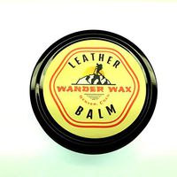 Wander Wax Leather Balm |2 Oz Tin| All-in-One Leather Care Solution Handmade All Natural Beeswax Lanolin Carnauba Wax