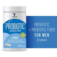 Terravon Naturals Multi-Strain Probiotics + Prebiotic for Men, 12 Billion CFUs to Support Digestive and Immune Health, Made in The USA, 30 Capsules