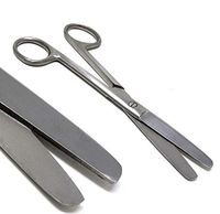 A2Z-BB03 Dissecting Scissors, Blunt/Blunt Point Blades, 6.5" (16.5cm), Straight, Premium Quality, Stainless Steel