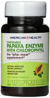 American Health Papaya Enzyme with Chlorophyll Chewable Tablets - Promotes Nutrient Absorption, Helps Digestion and Freshens Breath - Gluten-Free, Vegetarian - 100 Count, 33 Total Servings