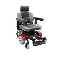 Upgraded Compact Mid - Wheel Power Chair Color: Burgundy