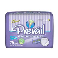 Prevail Daily Underwear Adult Underwear Pull On Large Disposable Heavy Absorbency, PWC-513/1 - Pack of 18