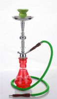 1 hose 21" Nor Red Hookah Shisha Nargila water glass vase pipes smoke sale