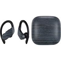 Skinit Decal Audio Skin for PowerBeats Pro - Officially Licensed Originally Designed Charcoal Wood Design