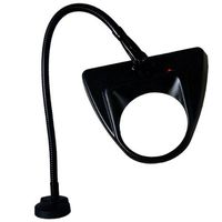 Dazor 5 Diopter Black Clamping Magnifier Lamp with Flex Arm