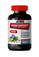 Mood and Energy Supplement - Mood Support Complex - Vitamins and Herbs - Stress and Anxiety Relief - Premium Blend - GABA max - 1 Bottle (60 Capsules)