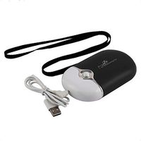 DealMux Rechargeable Portable Mini Handheld Air Conditioning Cooling Fan USB Cooler Black