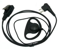 SUNDELY D-Shape Earpiece Headset with Mic for Motorola Radios Walkie Talkie SP50 P100 GP280 CLS1450 2-pin