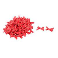 uxcell Polyester Family Party DIY Hat Bag Pants Sewing Ornament Bowknot Bow 100 Pcs Red