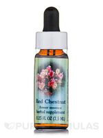 Flower Essence Services Healing Herb Supplement Dropper, Red Chestnut, 0.25 Fluid Ounce