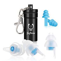 softvox Small Ear Plugs for Sleeping, Ear Plugs for Women with Smaller Ear Canals-Upgraded Ear Plugs(SNR31dB)- Noise Reduction Ear Plugs for Snoring,Work, Office,Airplane Travel, Gardening (Blue)