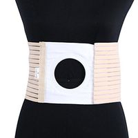 Fitlyiee Elastic Ostomy Hernia Belt for Waist Abdominal with Breathable Stoma Opening (XL)