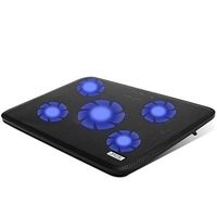 NO.17 Laptop Cooler Cooling pad, Portable Ultra-Slim Quiet Laptop Cooling Pad with 5 USB Powered Fans, Fits 10-15.6"