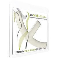 Lifesil Silicone Scar Treatment Gel Sheet - Reduce Appearance of Scars From Accidents, Surgery, Stretch Marks, Burns - Self-adhesive, Durable and Reusable - T shaped/Anchor with 2 sheets