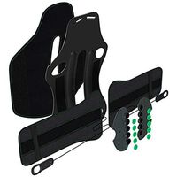 Pulley Adjustment Medical Back Brace Support, Immediate Relief for Back Pain, Herniated Disc, Lumbar Fracture, Osteoporosis, Breathable Mesh Design,Black