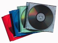 Fellowes Neato Slim Colored Jewel Cases, 25 Pack (98329)