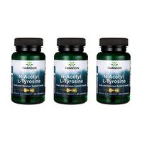 Swanson N-Acetyl L-Tyrosine 350 mg 60 Caps 3 Pack