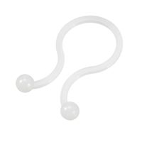 uxcell 500pcs Twist Lock Cable Wire Ties Nylon U Shape Save Place 24mm Dia White