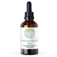 Meadowsweet A120 Alcohol Herbal Extract Tincture, Super-Concentrated Organic Meadowsweet (Filipendula Ulmaria) Dried Herb (4 fl oz)