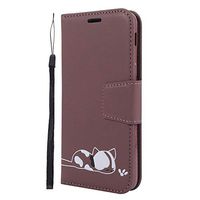 Lomogo Leather Wallet Case for Galaxy A6 (2018) with Stand Feature Card Holder Magnetic Closure, Shockproof Flip Case Cover for Samsung Galaxy A6 2018 - LOGHU050058#1