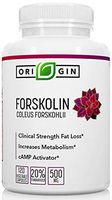 Origin Labs 100% Pure Forskolin Extract for Weight Loss. 120 Veg. Capsules 500mg per Serving. Coleus Forskohlii 20% Forskolin. Fat Burner, Weight Loss Supplement for Men & Women
