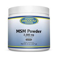 Vitamin Discount Center MSM Powder, 2000 mg per Serving, 8 Ounces