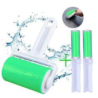 Resuable Lint Roller,Version Lint Roller Resuable & Washable Lint Roller Pet Hair Remover Lint Roller Cleaner for Clothes for Lint, Clothes, Car Seats, Large/Small Size with with Cover with 1L+2s