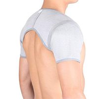 HZYWL Double Shoulder Support,Bamboo Carbon Fiber Rotator Cuff Compression Support,Cold Warm Shoulder Pads, for Dislocated AC Joint,L