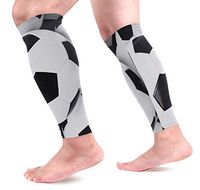 LEVEIS Football Calf Compression Sleeves 1 Pair, Leg Performance Support for Shin Splint Calf Pain Relief Men & Women Guards Sleeves for Running Cycling