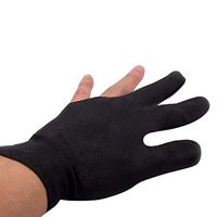 Lyperkin Snooker Gloves, Premium Spandex Snooker Billiard Glove Pool Left Hand Open Three Finger Gloves (Black/Blue/Purple/Red)