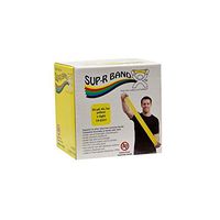 CanDo Sup-R Band Latex Free Exercise Band, 50 Yard Roll, Yellow, Level 1, Extra Light Resistance
