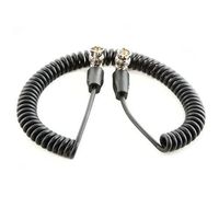 Shape 20" Coil SDI Cable with Right Angle BNC 90 Deg. Connectors