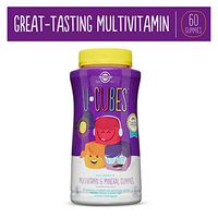 Solgar U-Cubes Children's Multi-Vitamin & Mineral, 60 Gummies - 3 Great-Tasting Flavors, Grape, Orange & Cherry - Ages 2 & Up - Non GMO, Gluten Free, Dairy Free - 30 Servings