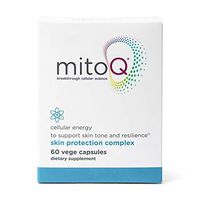 MitoQ Skin Protection Complex 60 Capsules CoQ10 Antioxidant - MitoQ w/Polypodium, Pycnogenol and Astaxanthin - Supports Skin and Cellular Health for Glowing Complexion and Sun Exposure Support