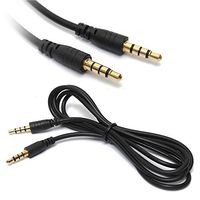 BephaMart 3.5mm 1/8'' Male to Male 4-Pole TRRS AV Audio Extension Cable 1.2M/4Feet