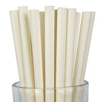 Free DHL 500 pcs Plain White Paper Straws Bulk, Cute Vintage Solid Color White Paper Drinking Straws for Holiday Party, Wedding, Baby Shower, Birthday, Halloween Pure Mason Jar Straws