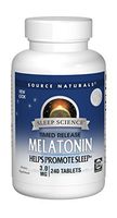 Source Naturals Sleep Science Melatonin 3 mg Helps Promote Sleep - 240 Time Release Tablets
