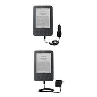 Essential Kit for The Amazon Kindle Latest Generation (Wi-Fi Free 3G 6in. 9.7in.) Includes a Car and Wall Charger