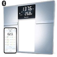 Beurer Bluetooth Body Fat Scale Smart BMI, User Recognition Digital Bathroom Wireless Weight Scale, Syncs to App, BF70