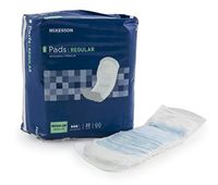 MCKESSON Bladder Control Pad McKesson 8.5" Length Moderate Absorbency Polymer Unisex (#PADLT, Sold Per Bag)