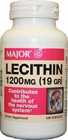Major - Lecithin Supplement - 19 Gram Strength - Capsule - 100 per Bottle