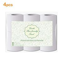 Toilet Paper, 4pcs 4-layer Roll Paper Household Toilet Paper Wood Pulp Toilet Tissue