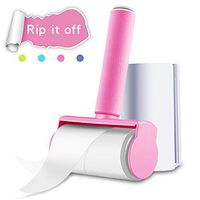 Aahlsen Sticky Lint Roller,Pet Hair Roller Lint Remover Tool for Cleaning Cloth Fluff & Pet Animal Hairs Sofa with 1 Refills, 90 Sheets Total Pink